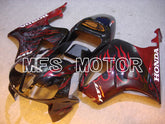 Honda VTR1000 RC51 2000-2006 ABS Fairing - Flame - Black Red - MFS6354
